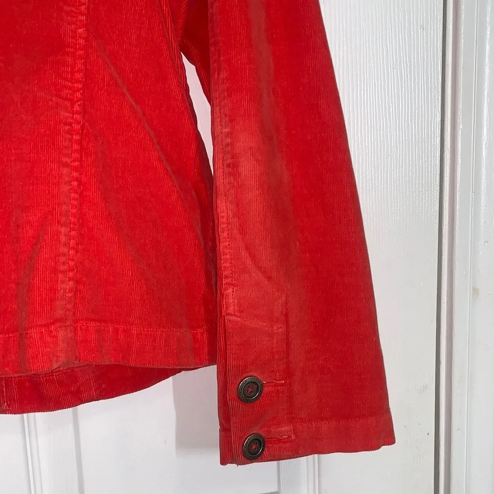 Fresh Produce Orange/Coral Corduroy Blazer Jacket
